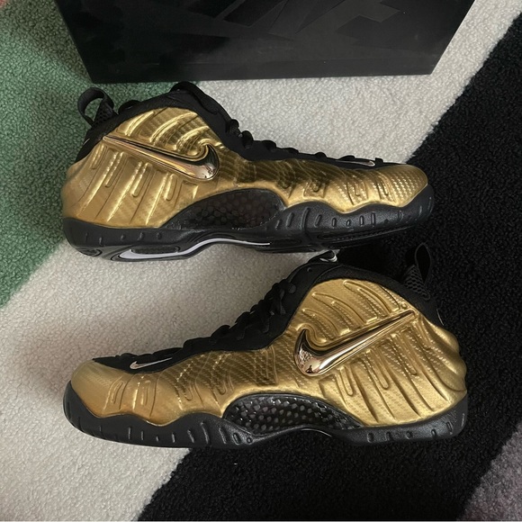 Nike Other - 👟 11.5 Men’s Nike Air Foamposite Pro Metallic Gold Black